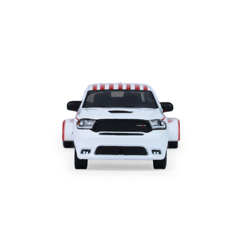 2018 Dodge Durango & 2016 Dodge Challenger SRT Hellcat with Flatbed Trailer 1:64 Scale Alt Image 3