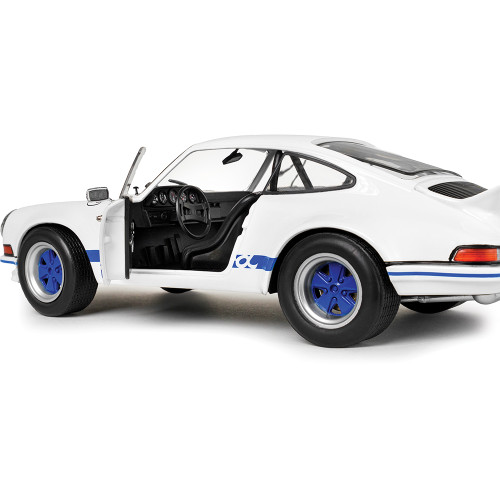 1973 Porsche 911 RSR - White / Blue Carrera Stripes 1:18 Scale Alt Image 8