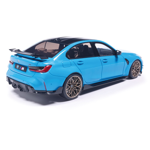 2024 BMW M3 Performance Parts - Daytona Beach Blue 1:18 Scale Alt Image 1