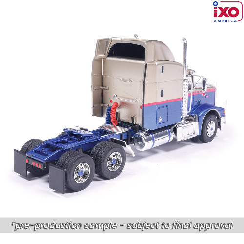 2014 Peterbilt 388 - Blue and Champagne 1:43 Scale Alt Image 1