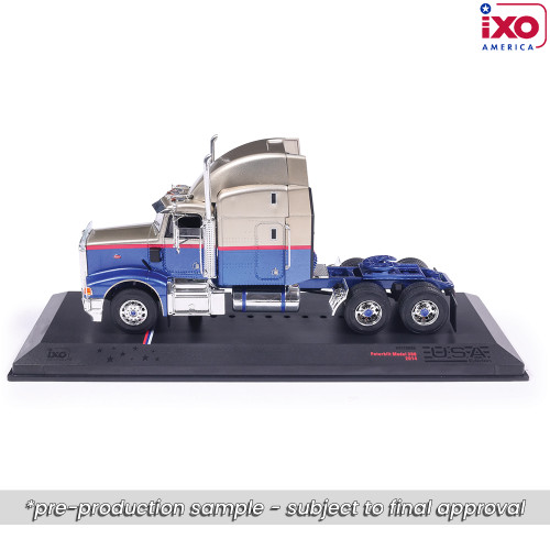 2014 Peterbilt 388 - Blue and Champagne 1:43 Scale Alt Image 7