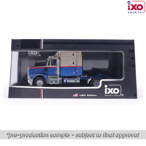 2014 Peterbilt 388 - Blue and Champagne 1:43 Scale Alt Image 8