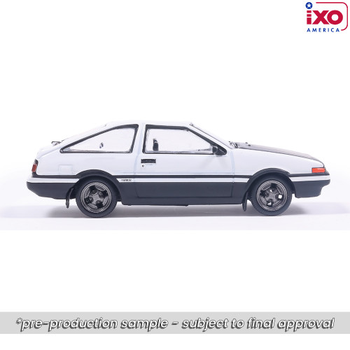 1983 Toyota Sprinter Trueno (AE86) - Black and White 1:64 Scale Alt Image 6