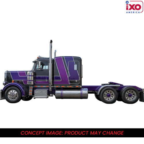 1973 Peterbilt 359 - Gray and Purple 1:64 Scale Main Image