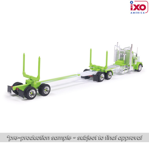 Peterbilt Logging Truck - Green and White Alt Image 1