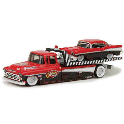 Maisto 1957 Chevy Flatbed and 1957 Bel Air Transport Collection 164 Scale Diecast Model by Maisto 18633NX