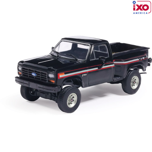 1983 Ford F-150 XLS Flareside 4X4 - Raven Black 1:64 Scale Main Image