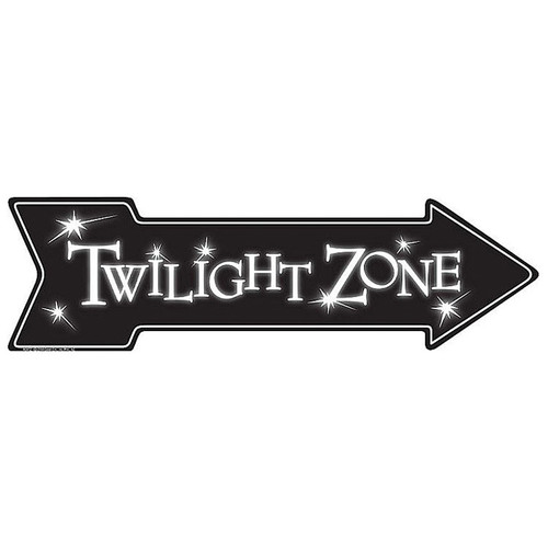 Twilight Zone Arrow Metal Sign Main Image