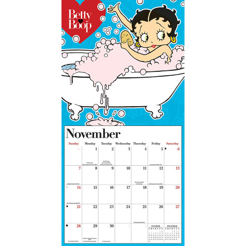Betty Boop 2027 Wall Calendar CAROUSEL (270655)  Alt Image 4