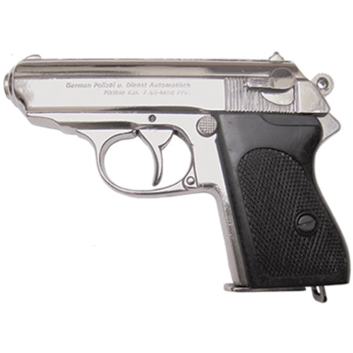 Denix Bond Semi-Automatic Replica Pistol - NIckel  Main Image