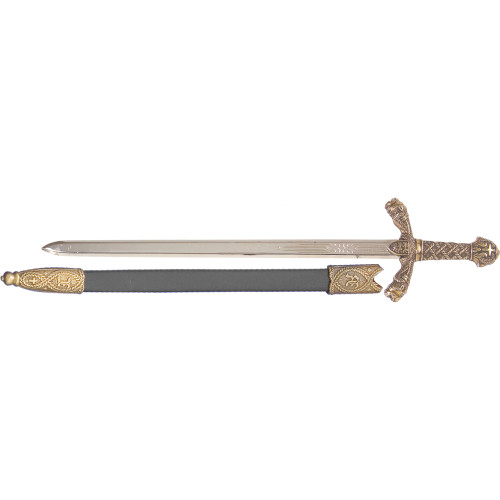 Richard the Lionheart Replica Sword Letter Opener with Scabbard  Main Image