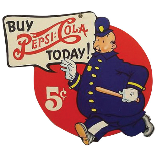 Pepsi Cops Metal Sign  Main Image