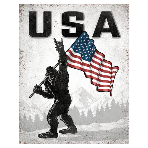 USA Sasquatch Metal Sign  2677 Main Image