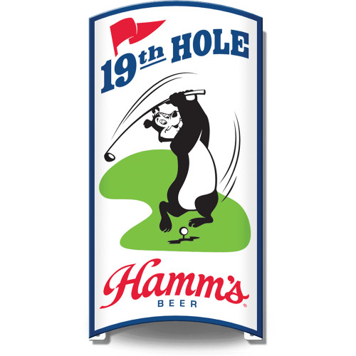 Hamm's Beer 19th Hole Rolled Metal Sign Desperate Enterprises (R103) Main Image