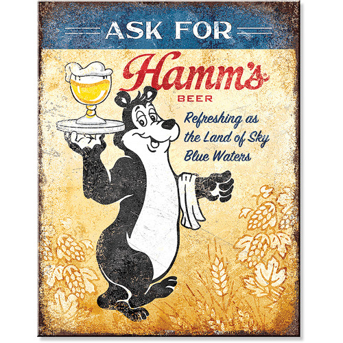 Ask for Hamm's Metal Sign Desperate Enterprises (2950) Main Image
