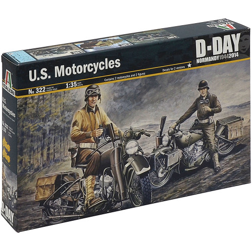 U.S. Motorcycles WW2 1/35 Kit Italeri (0322) 1:35 scale Main Image