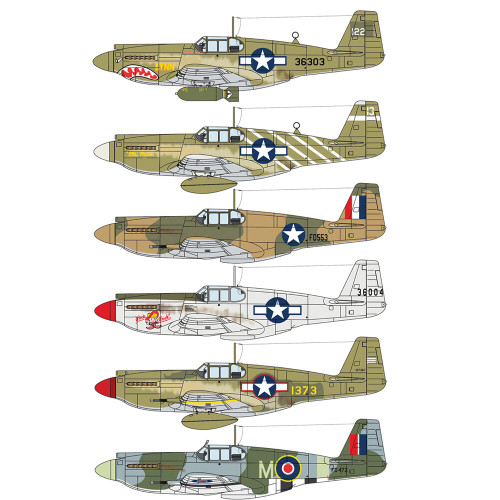 P-51A Mustang 1/72 Kit Italeri (1423) Alt Image 3