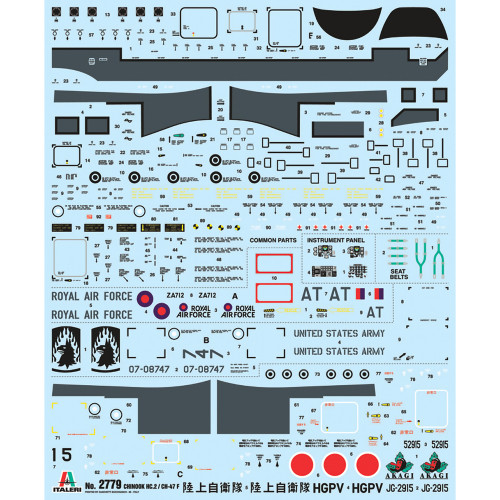 Chinook HC.2 / CH-47F 1/48 Kit 1:48 scale Alt Image 2