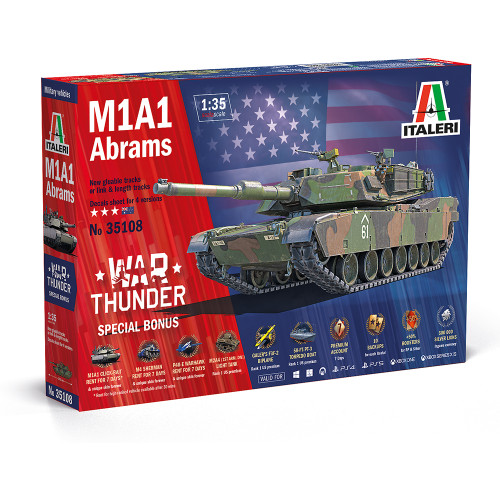 M1A1 Abrams 1/35 Kit Italeri 35108 1:35 scale Main Image