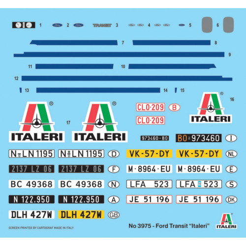 Ford Transit 1/24 Kit Italeri (3975) Alt Image 2