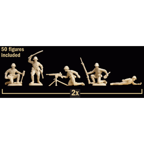 Japanese Infantry 1/72 Plastic Figures Italeri (6170s) 1:72 Scale Alt Image 4