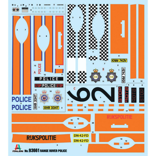 Range Rover Police 1/24 Kit Italeri (93661) 1:24 scale Alt Image 2