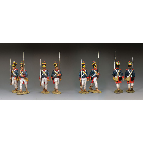 Santa Anna's Soldier Marching to Battle 1/30 Figure Set B K&C (RTA126) 1:30 scale Alt Image 1