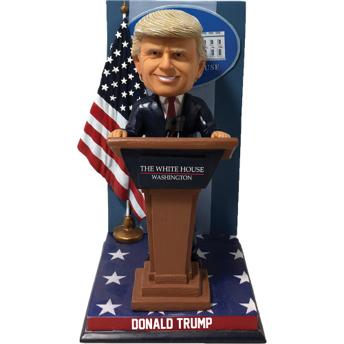 President on White House Podium Bobblehead Trump  Nat. Bobblehead HOF (632125669796) Main Image