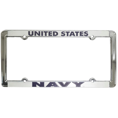 U.S. Navy Metal License Plate Frame  MF1038NAV  Main Image