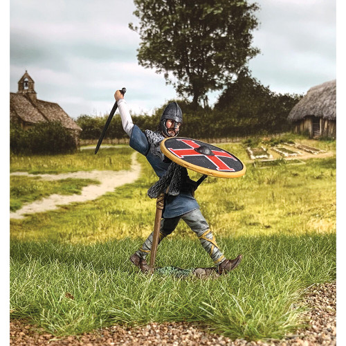 Broga Saxon Attacking with Sword 1/30 Figure William Britain (62141) 1:30 scale Alt Image 1