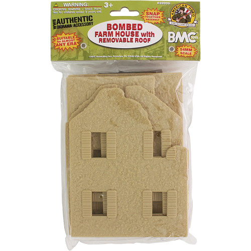 WWII Bombed Farm House Tan BMC (49996) 1:32 Scale Alt Image 3