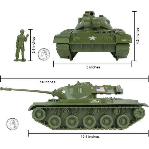 Bulldog Tank 13pc 1/24 Plastic Set TM-67800 1:24 scale Alt Image 3