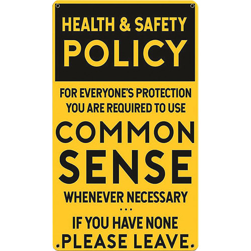 Common Sense Metal Sign  PTSB374  Main Image