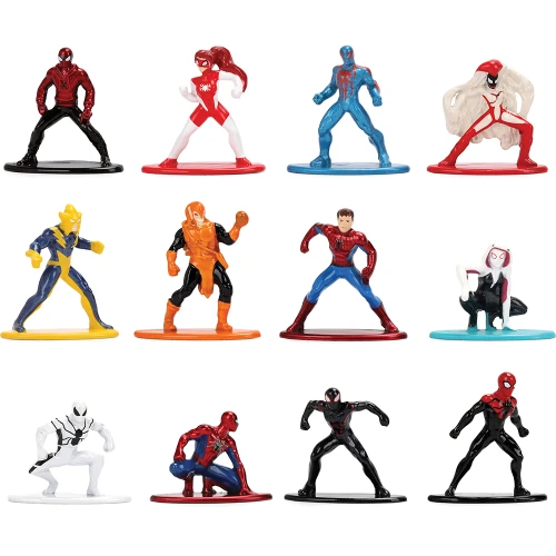 Marvel Spider-Man Nano Metal Figures 12-Pack Alt Image 1