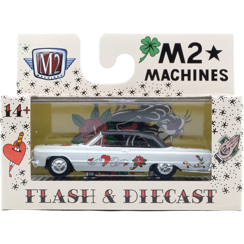 1964 Chevrolet Impala - White 1:64 Scale Alt Image 2