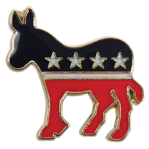 Democrat Logo Lapel Pin 103306  Main Image