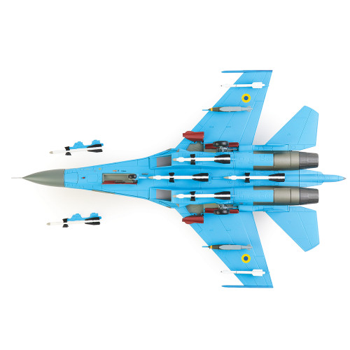 Su-27 Flanker B 1/72 Die Cast Model - HA6027 Ukrainian Air Force (with 2 x JDAM-Er gliding bombs) Alt Image 5