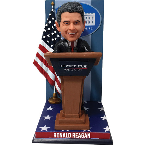 President on White House Podium Bobblehead Reagan  Nat. Bobblehead HOF (632125669772) Main Image