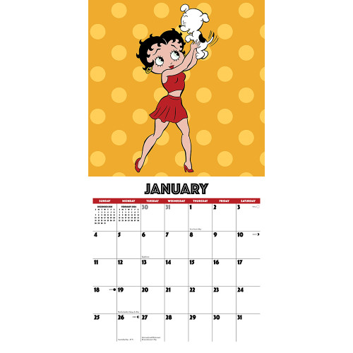 Betty Boop 2026 Wall Calendar Alt Image 1