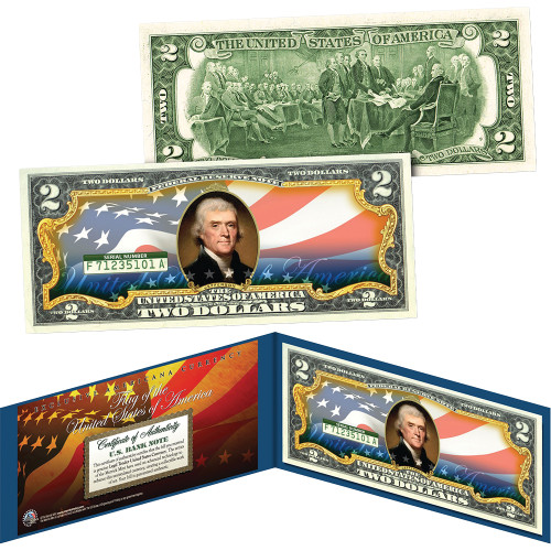 American Flag Colorized $2 Bill NewDesign_Flag_2Bill Main Image