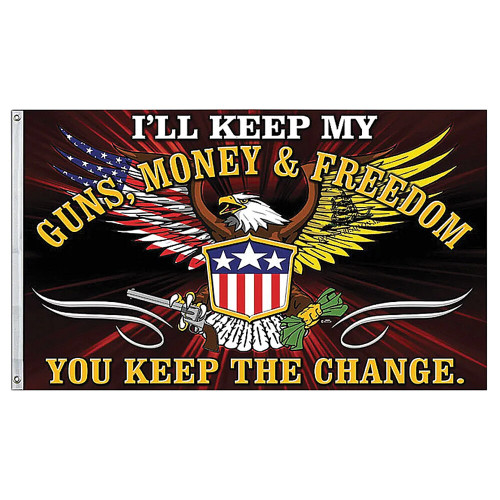 Guns, Money, & Freedom Flag SGMFDF Main Image