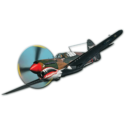 Flying Tiger Plasma Shape Metal Sign  Main Image