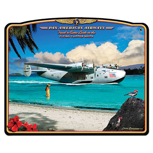 Pan American Clipper Metal Sign Main Image