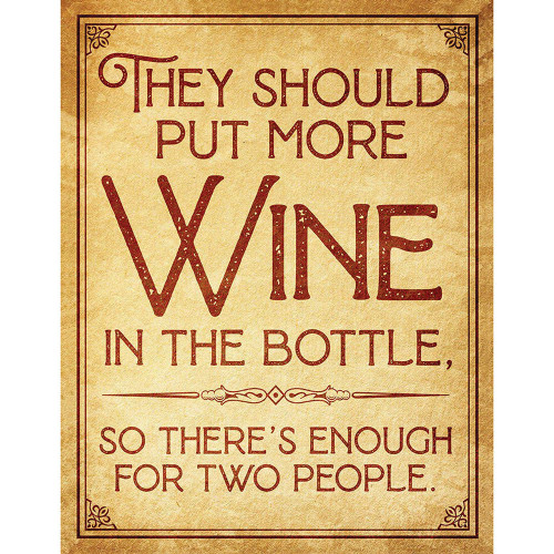 More Wine Metal Sign 2687  Main Image