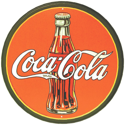 Coke Bottle Metal Sign Main Image