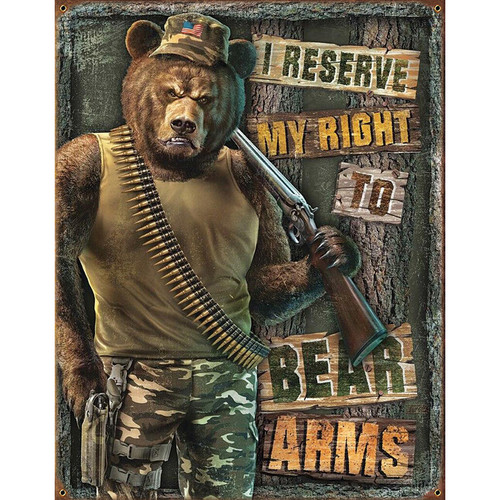 Right to Bear Arms Metal Sign Main Image