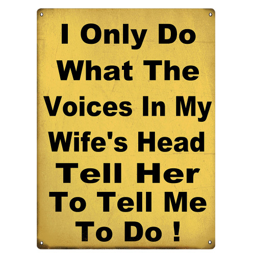 My Wife's Head Metal Sign RG7673 Main Image