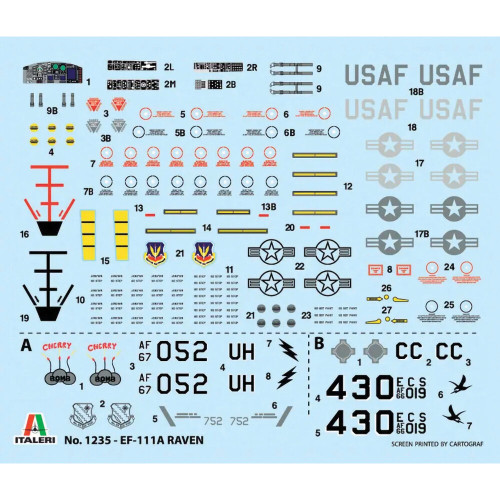 EF-111A Raven 1/72 Kit Italeri (1235) Alt Image 2