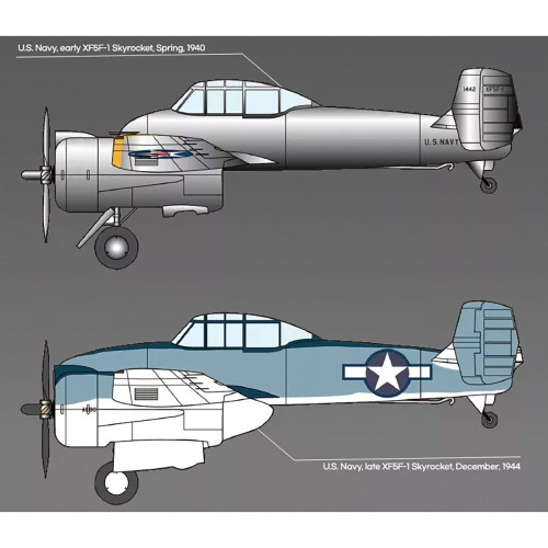 XF5F-1 Skyrocket 1/48 Kit Academy (12363) Alt Image 2