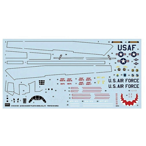 B-52D Stratofortress 1/144 Kit    Academy (12632) Alt Image 3